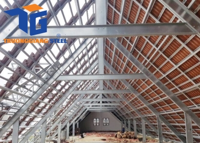 Khung Kèo Thép Lợp Ngói Phú Giáo Bình Dương